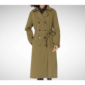 Blank NYC Double-Breasted Trench Coat in Road Trip Size S